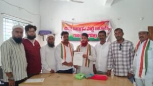 కాంగ్రెస్ జిల్లా జనరల్ సెక్రటరీగా మహమ్మద్ పర్వేజ్